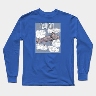 Axolotl Wissenswertes, Tier Steckbrief Axolotl Long Sleeve T-Shirt